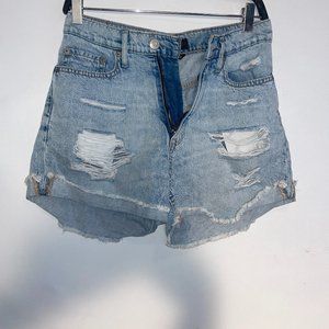 Arrow High Rise Mom Shorts Extreme Distress Size 4👖